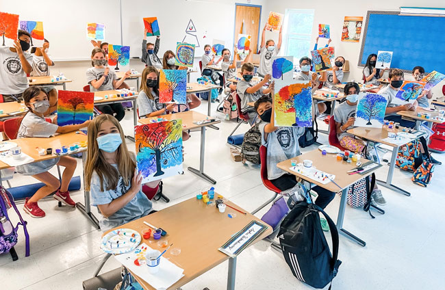 It’s not just art Amy Brown’s students are learning, they’re embracing the process Byan Elementary School Art