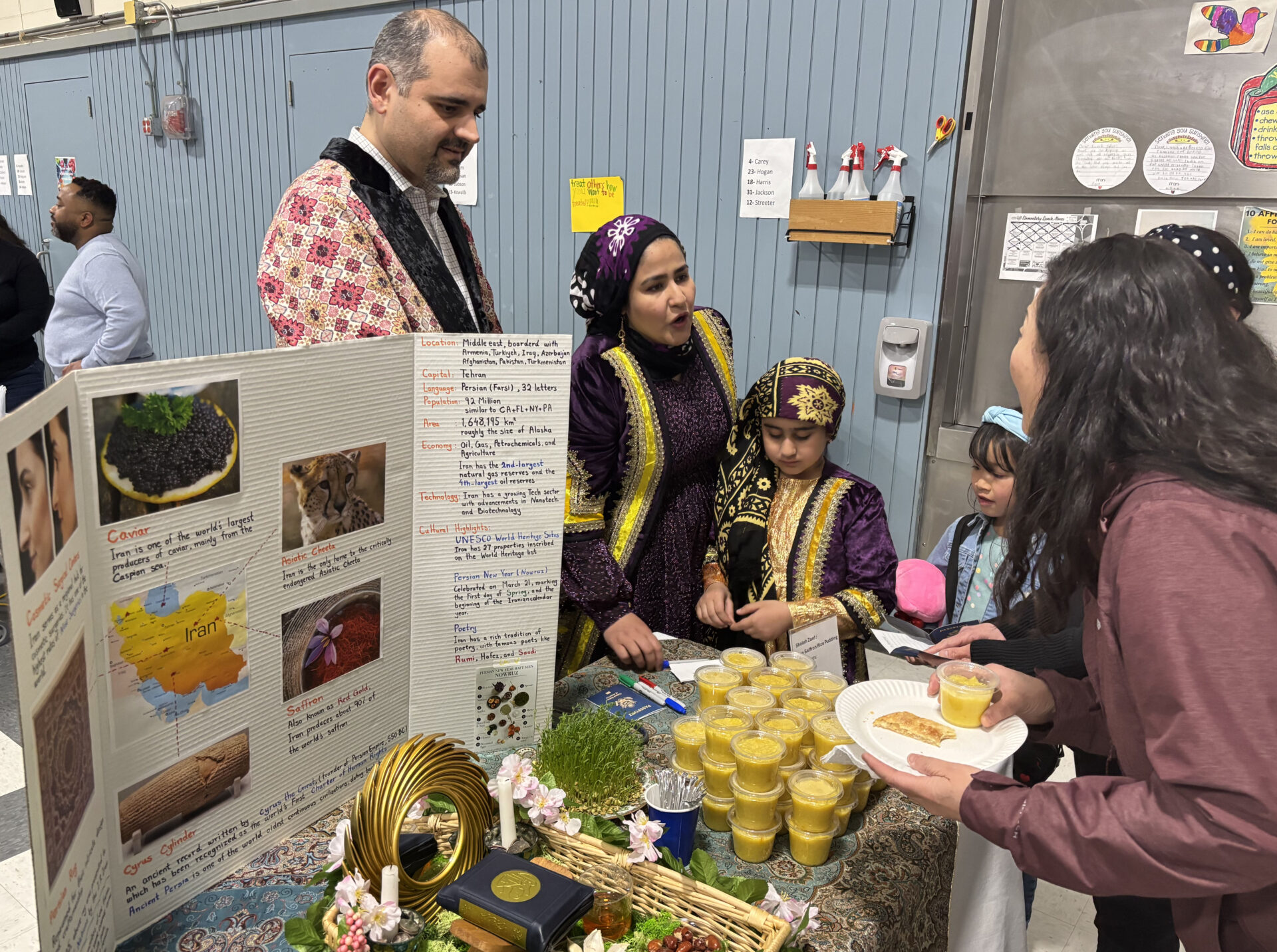 Byam Elementary School hosted its Celebrating Us Multicultural Evening on Wednesday, March 19, featuring food, games, interactive stations and much more.