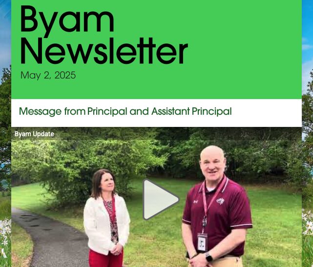 Byam Elementary School Newsletter – May 2, 2025