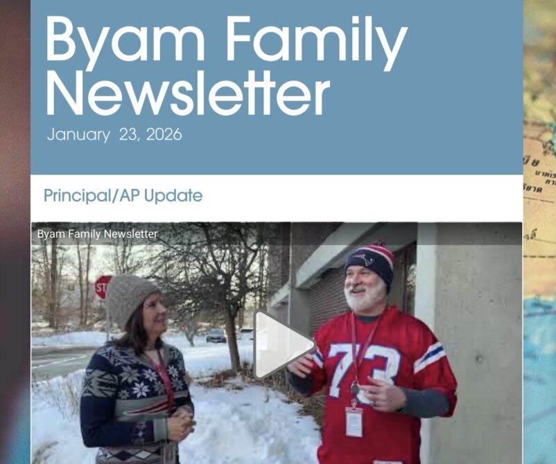 Byam Family Newsletter - January 23, 2026