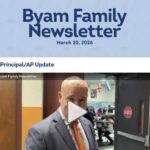 Byam Family Newsletter - March 20, 2026