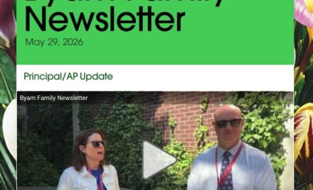 Byam Family Newsletter - May 29, 2026