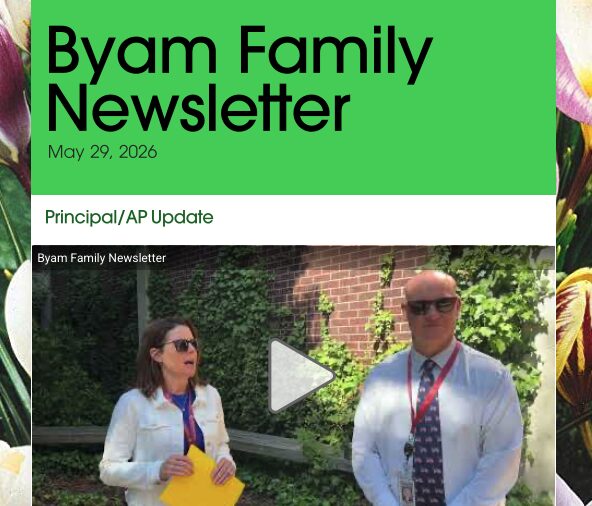 Byam Family Newsletter - May 29, 2026