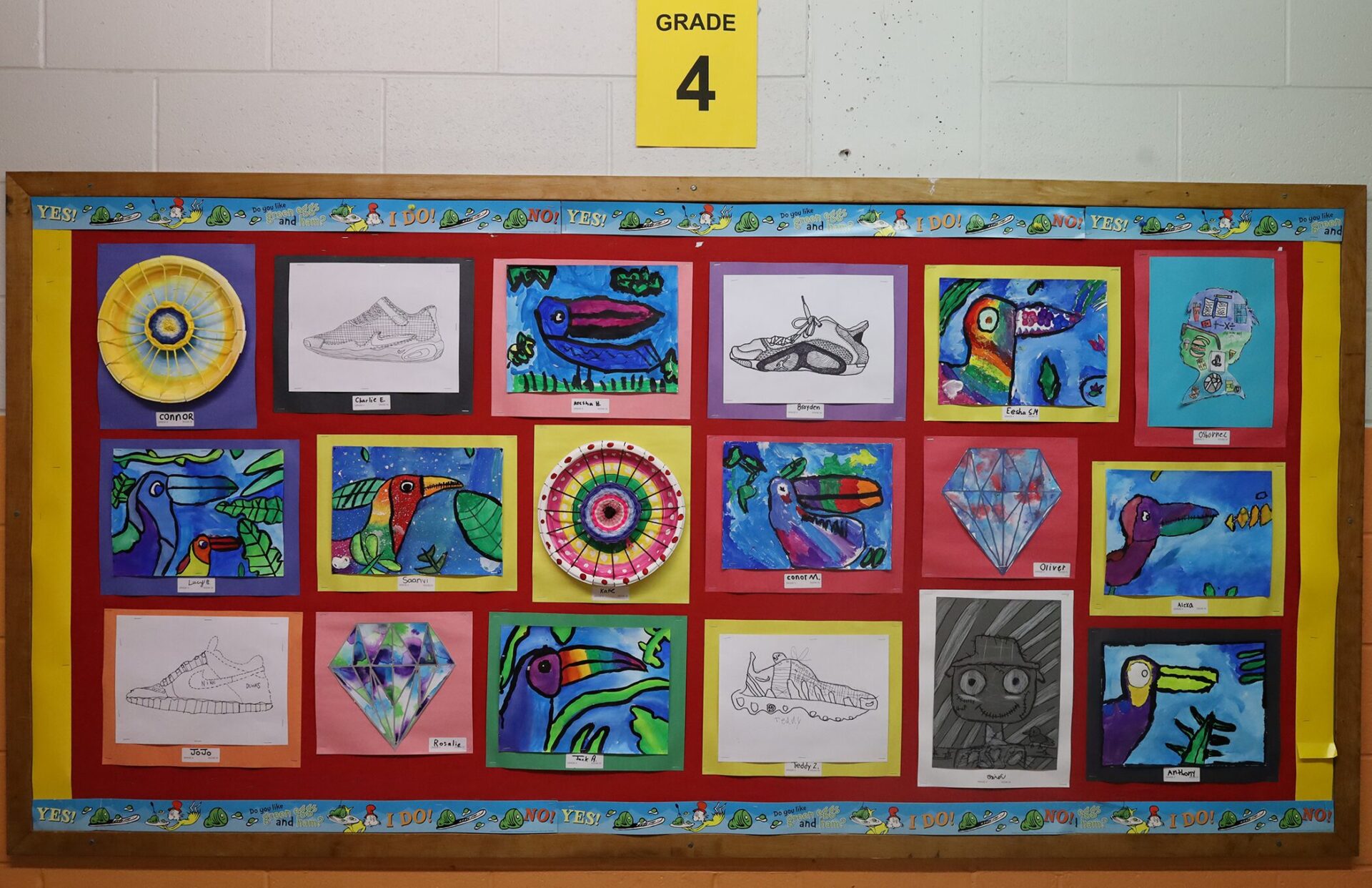 Fourth grade work featured in Byam Elementary School's Art night on Wednesday, May 27, 2026.