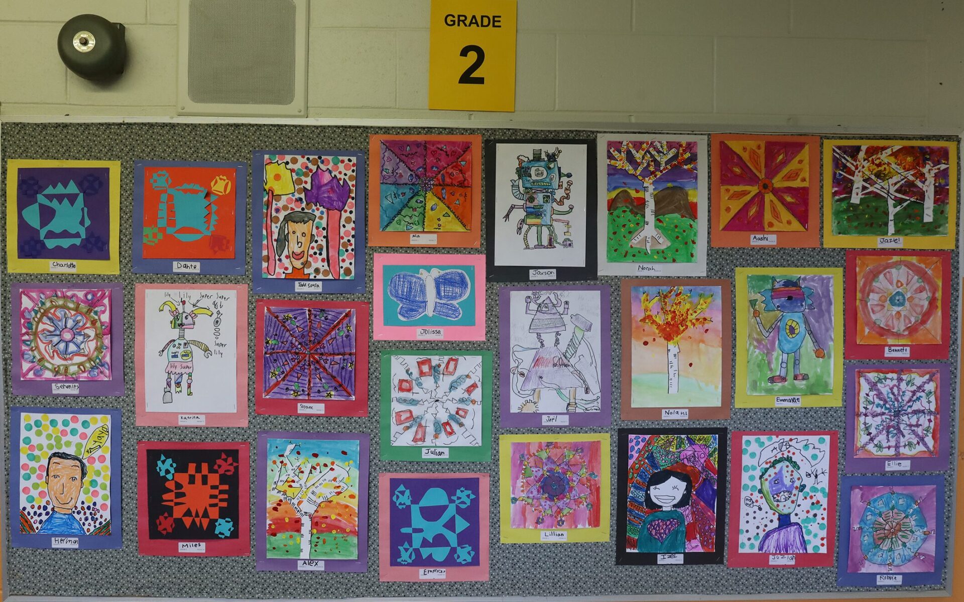 Second grade work featured in Byam Elementary School's Art night on Wednesday, May 27, 2026.