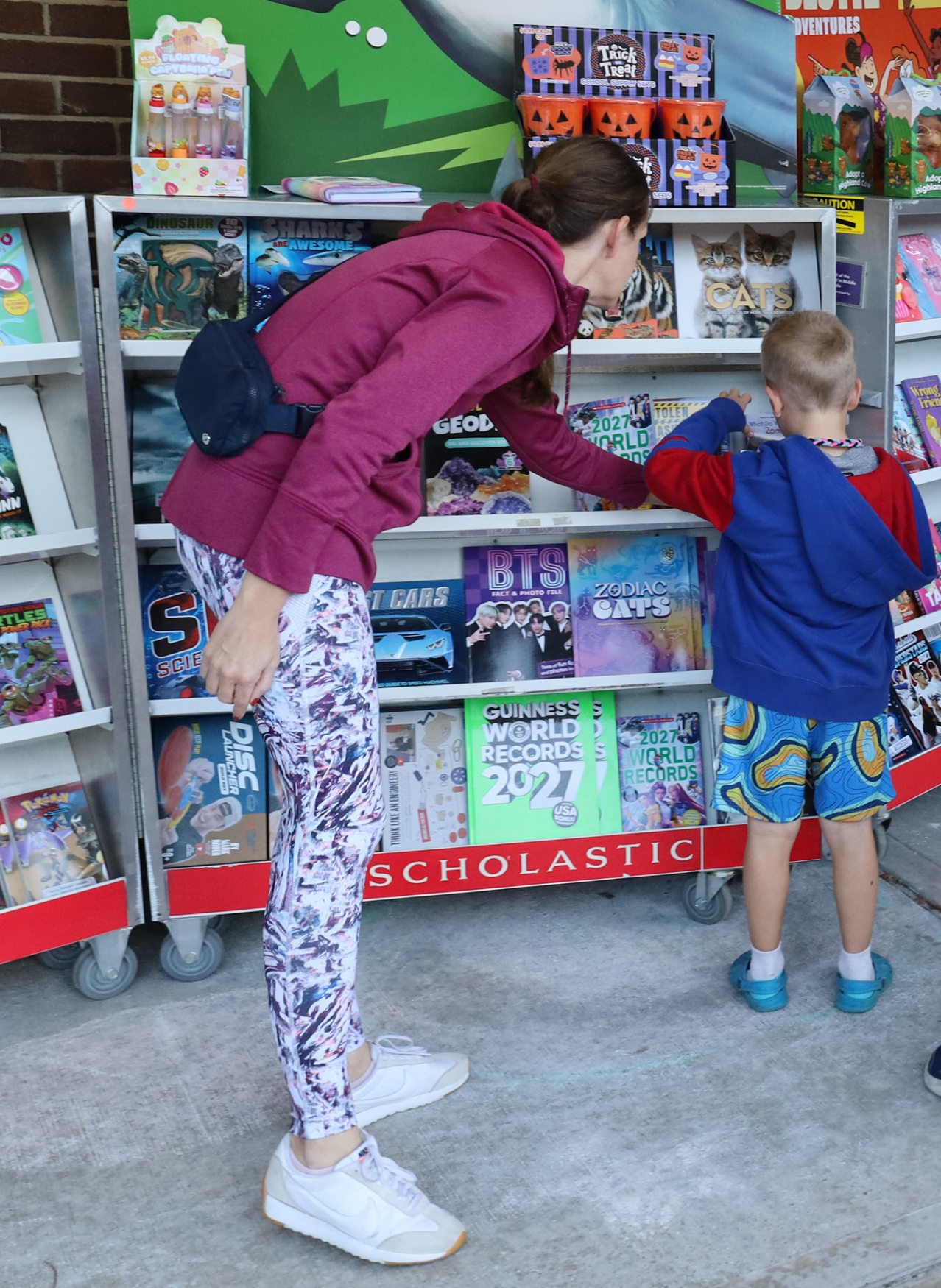 Families peruse books at the Scholastic Book Fair outside Byam Elementary School during the Back To School Social on Thursday, Sept. 24, 2026.